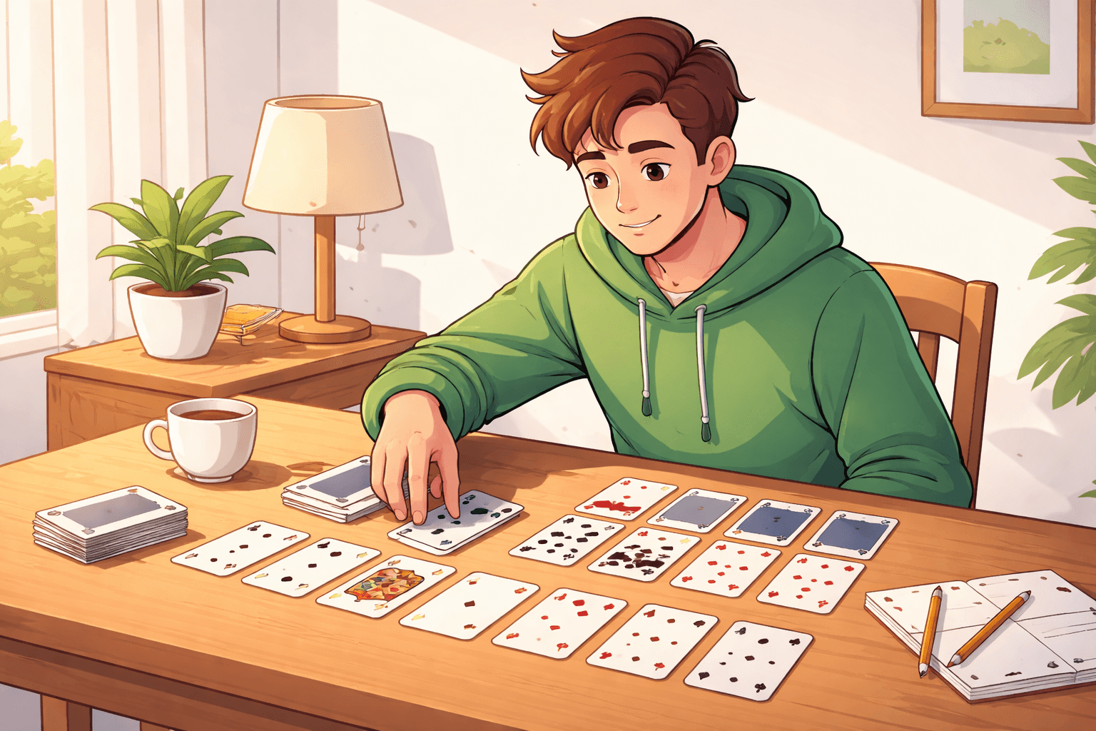 One player card games